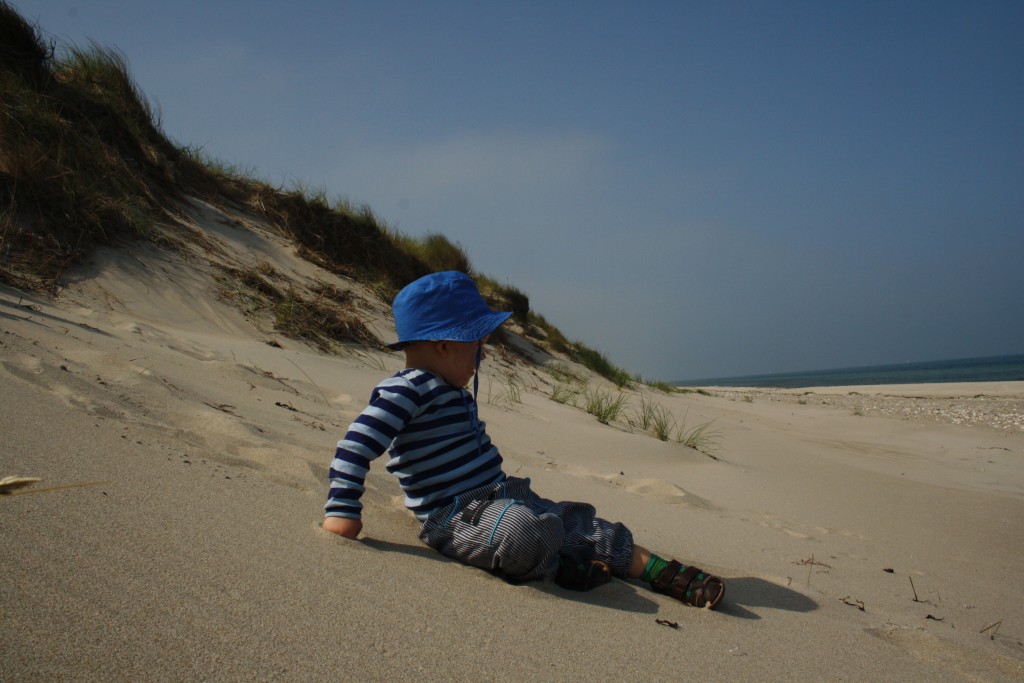 Magne på stranden