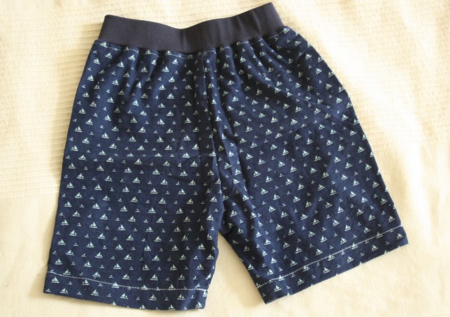 Maritime shorts med anker