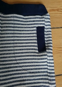 Stribede shorts med lommer lommedetalje